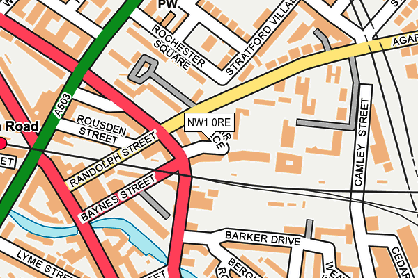 NW1 0RE map - OS OpenMap – Local (Ordnance Survey) NW1 0RE map - OS OpenMap – Local (Ordnance Survey)