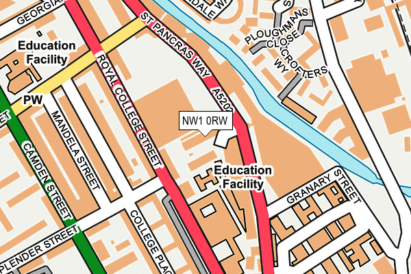 NW1 0RW map - OS OpenMap – Local (Ordnance Survey) NW1 0RW map - OS OpenMap – Local (Ordnance Survey)