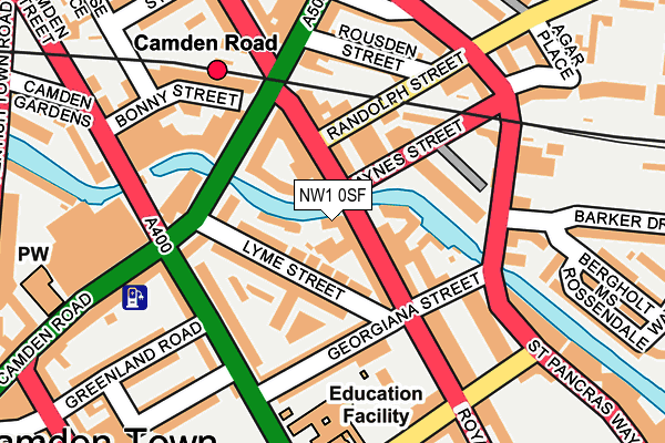 NW1 0SF map - OS OpenMap – Local (Ordnance Survey)