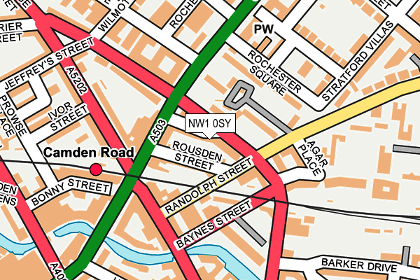 NW1 0SY map - OS OpenMap – Local (Ordnance Survey) NW1 0SY map - OS OpenMap – Local (Ordnance Survey)