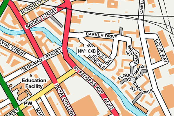 NW1 0XB map - OS OpenMap – Local (Ordnance Survey) NW1 0XB map - OS OpenMap – Local (Ordnance Survey)