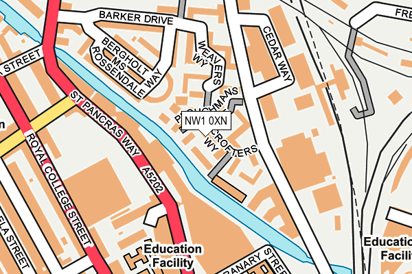 NW1 0XN map - OS OpenMap – Local (Ordnance Survey) NW1 0XN map - OS OpenMap – Local (Ordnance Survey)