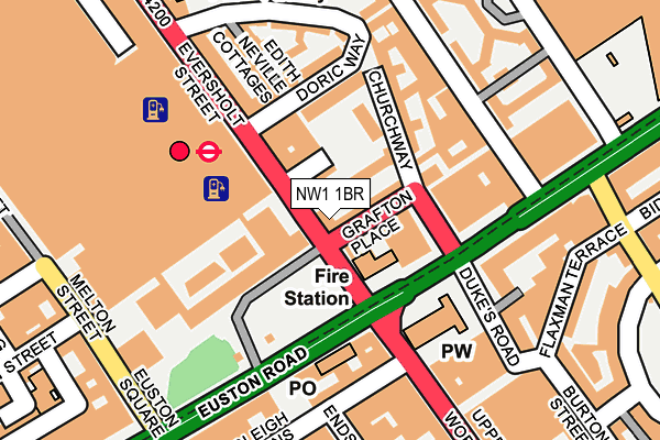 NW1 1BR map - OS OpenMap – Local (Ordnance Survey) NW1 1BR map - OS OpenMap – Local (Ordnance Survey)