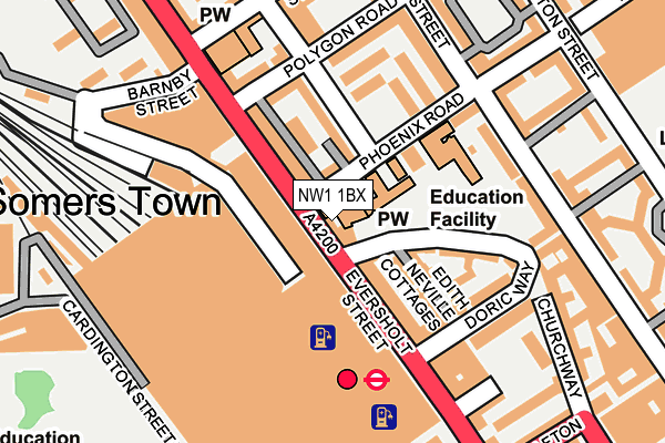 NW1 1BX map - OS OpenMap – Local (Ordnance Survey)