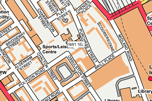 NW1 1EL map - OS OpenMap – Local (Ordnance Survey) NW1 1EL map - OS OpenMap – Local (Ordnance Survey)