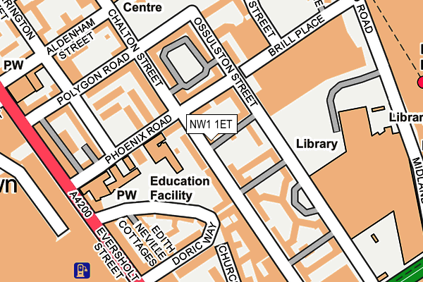 NW1 1ET map - OS OpenMap – Local (Ordnance Survey)