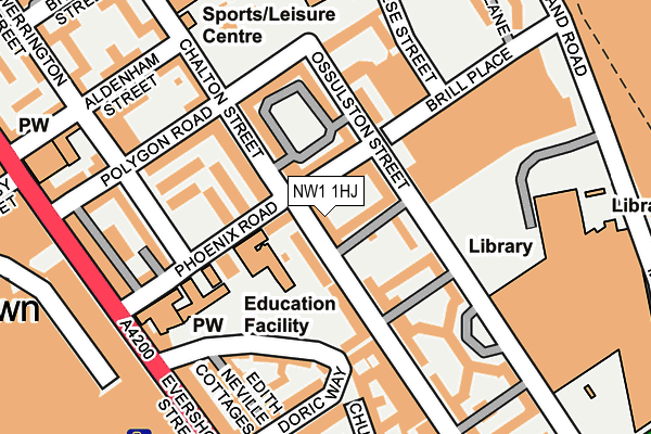 NW1 1HJ map - OS OpenMap – Local (Ordnance Survey)