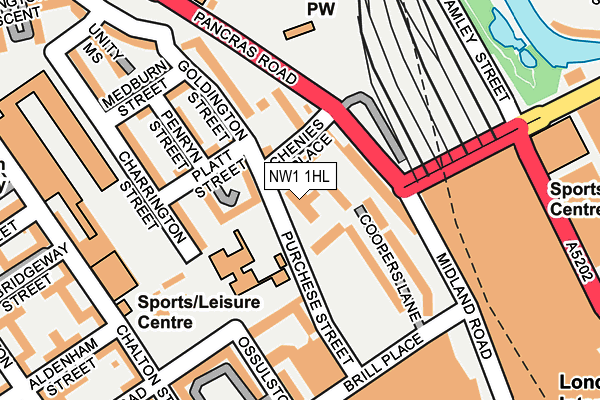 NW1 1HL map - OS OpenMap – Local (Ordnance Survey) NW1 1HL map - OS OpenMap – Local (Ordnance Survey)