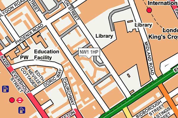 NW1 1HP map - OS OpenMap – Local (Ordnance Survey) NW1 1HP map - OS OpenMap – Local (Ordnance Survey)