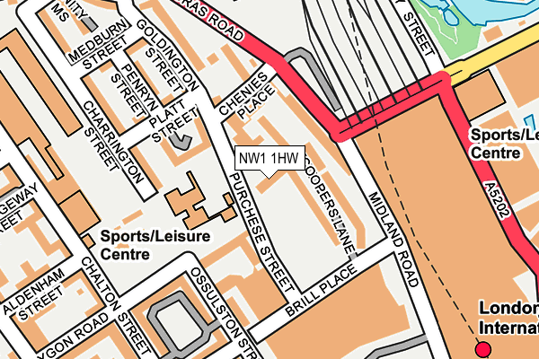 NW1 1HW map - OS OpenMap – Local (Ordnance Survey)