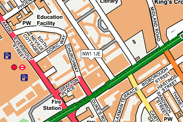 NW1 1JE map - OS OpenMap – Local (Ordnance Survey) NW1 1JE map - OS OpenMap – Local (Ordnance Survey)