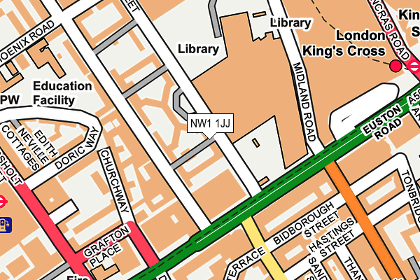 NW1 1JJ map - OS OpenMap – Local (Ordnance Survey)
