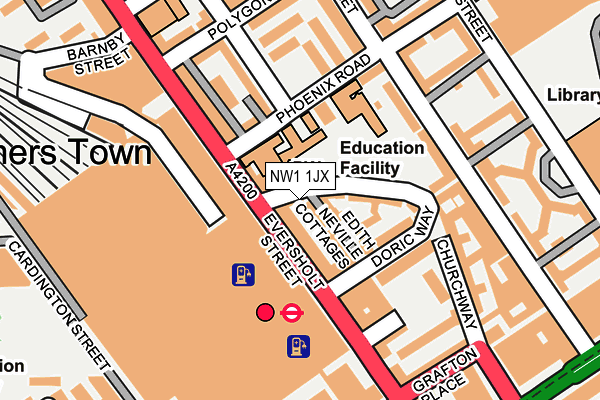 NW1 1JX map - OS OpenMap – Local (Ordnance Survey)