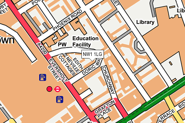 NW1 1LG map - OS OpenMap – Local (Ordnance Survey) NW1 1LG map - OS OpenMap – Local (Ordnance Survey)