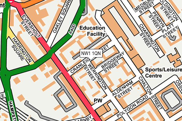 NW1 1QN map - OS OpenMap – Local (Ordnance Survey) NW1 1QN map - OS OpenMap – Local (Ordnance Survey)