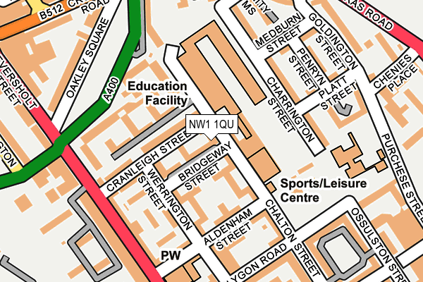 NW1 1QU map - OS OpenMap – Local (Ordnance Survey)