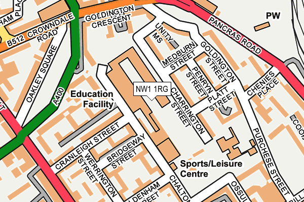 NW1 1RG map - OS OpenMap – Local (Ordnance Survey) NW1 1RG map - OS OpenMap – Local (Ordnance Survey)