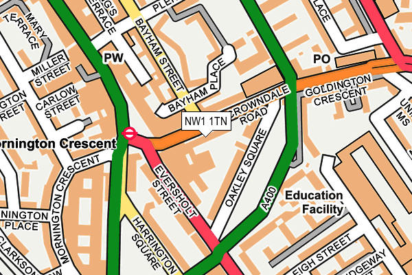 NW1 1TN map - OS OpenMap – Local (Ordnance Survey) NW1 1TN map - OS OpenMap – Local (Ordnance Survey)