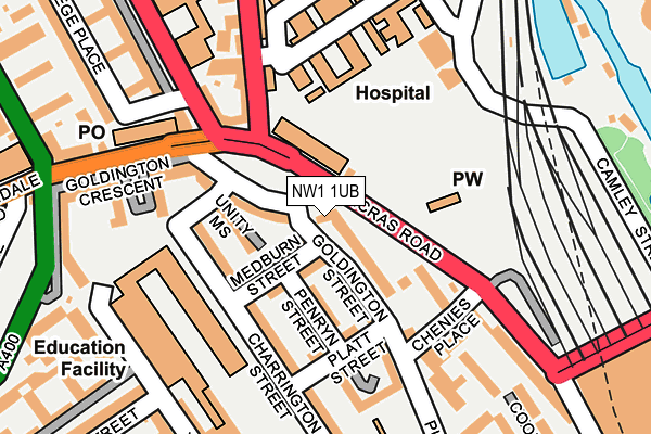 NW1 1UB map - OS OpenMap – Local (Ordnance Survey) NW1 1UB map - OS OpenMap – Local (Ordnance Survey)