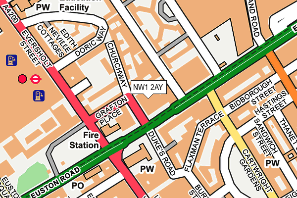 NW1 2AY map - OS OpenMap – Local (Ordnance Survey) NW1 2AY map - OS OpenMap – Local (Ordnance Survey)