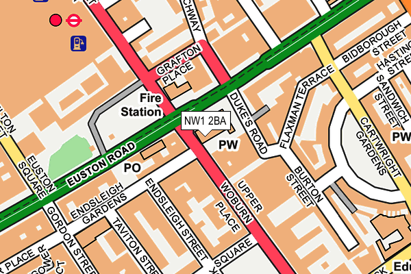 NW1 2BA map - OS OpenMap – Local (Ordnance Survey) NW1 2BA map - OS OpenMap – Local (Ordnance Survey)