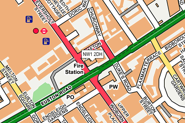 NW1 2DH map - OS OpenMap – Local (Ordnance Survey) NW1 2DH map - OS OpenMap – Local (Ordnance Survey)