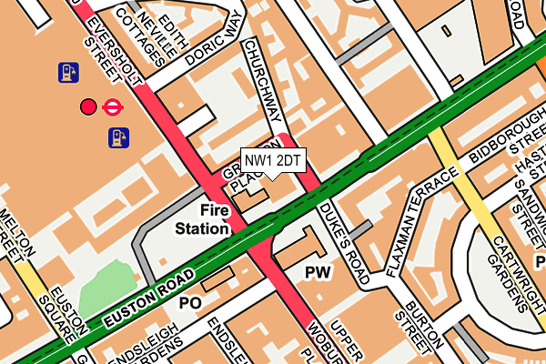 NW1 2DT map - OS OpenMap – Local (Ordnance Survey) NW1 2DT map - OS OpenMap – Local (Ordnance Survey)