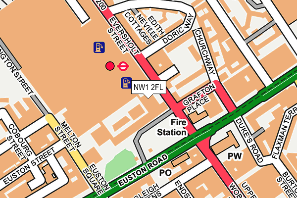NW1 2FL map - OS OpenMap – Local (Ordnance Survey) NW1 2FL map - OS OpenMap – Local (Ordnance Survey)
