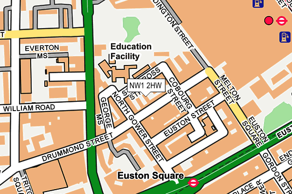 NW1 2HW map - OS OpenMap – Local (Ordnance Survey) NW1 2HW map - OS OpenMap – Local (Ordnance Survey)