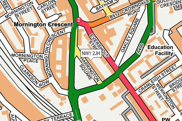 NW1 2JH map - OS OpenMap – Local (Ordnance Survey) NW1 2JH map - OS OpenMap – Local (Ordnance Survey)