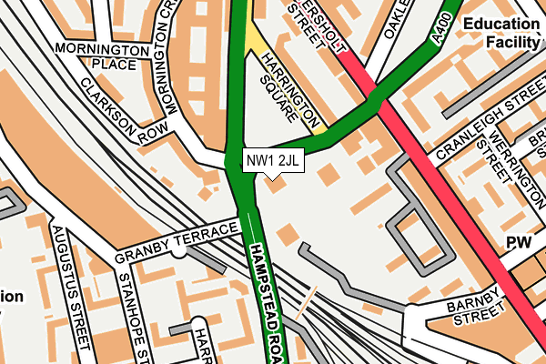 NW1 2JL map - OS OpenMap – Local (Ordnance Survey) NW1 2JL map - OS OpenMap – Local (Ordnance Survey)