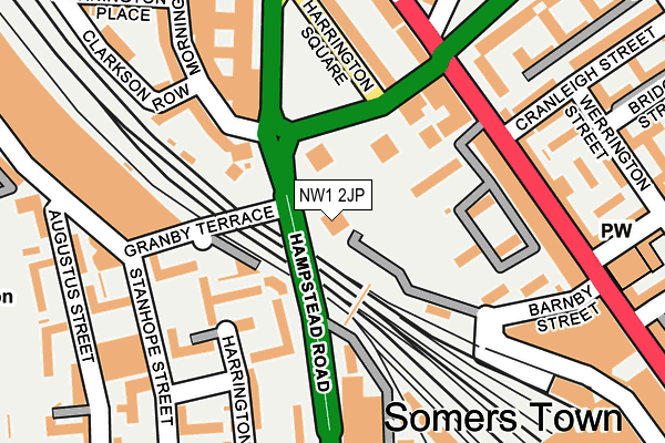 NW1 2JP map - OS OpenMap – Local (Ordnance Survey) NW1 2JP map - OS OpenMap – Local (Ordnance Survey)