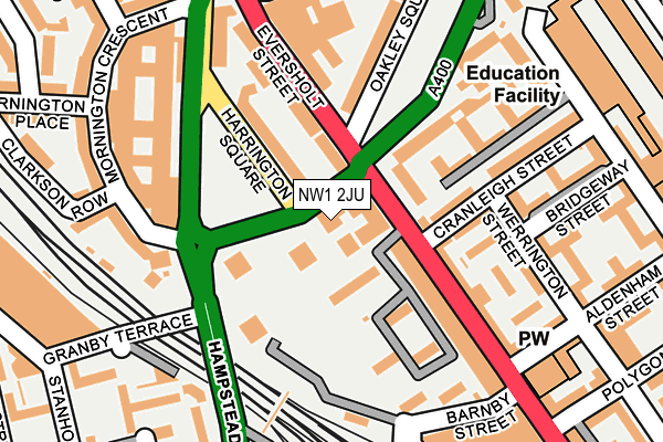 NW1 2JU map - OS OpenMap – Local (Ordnance Survey) NW1 2JU map - OS OpenMap – Local (Ordnance Survey)