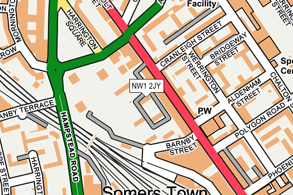 NW1 2JY map - OS OpenMap – Local (Ordnance Survey) NW1 2JY map - OS OpenMap – Local (Ordnance Survey)