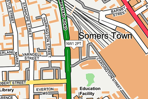 NW1 2PT map - OS OpenMap – Local (Ordnance Survey) NW1 2PT map - OS OpenMap – Local (Ordnance Survey)