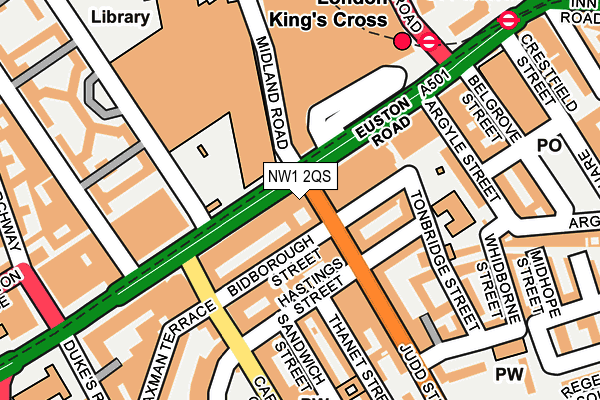 NW1 2QS map - OS OpenMap – Local (Ordnance Survey) NW1 2QS map - OS OpenMap – Local (Ordnance Survey)