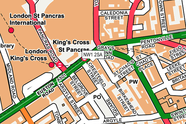 NW1 2SA map - OS OpenMap – Local (Ordnance Survey) NW1 2SA map - OS OpenMap – Local (Ordnance Survey)
