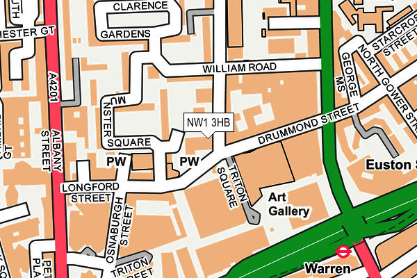 NW1 3HB map - OS OpenMap – Local (Ordnance Survey)
