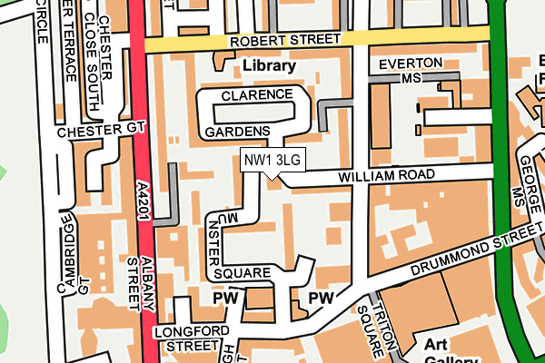 NW1 3LG map - OS OpenMap – Local (Ordnance Survey) NW1 3LG map - OS OpenMap – Local (Ordnance Survey)