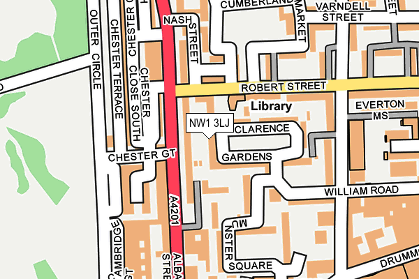 NW1 3LJ map - OS OpenMap – Local (Ordnance Survey) NW1 3LJ map - OS OpenMap – Local (Ordnance Survey)