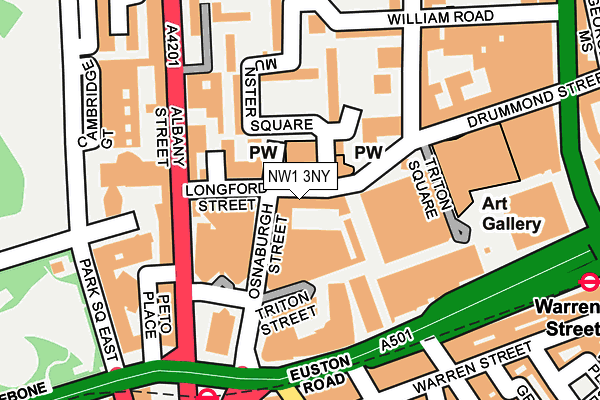 NW1 3NY map - OS OpenMap – Local (Ordnance Survey) NW1 3NY map - OS OpenMap – Local (Ordnance Survey)