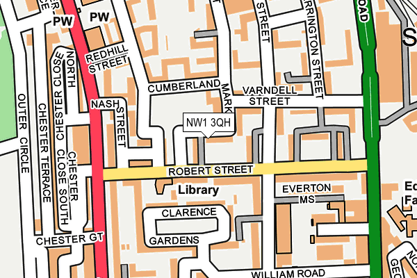 NW1 3QH map - OS OpenMap – Local (Ordnance Survey) NW1 3QH map - OS OpenMap – Local (Ordnance Survey)