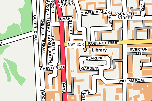 NW1 3QR map - OS OpenMap – Local (Ordnance Survey) NW1 3QR map - OS OpenMap – Local (Ordnance Survey)