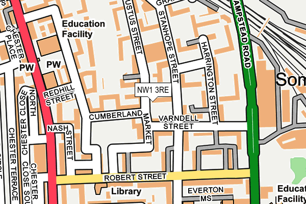 NW1 3RE map - OS OpenMap – Local (Ordnance Survey) NW1 3RE map - OS OpenMap – Local (Ordnance Survey)