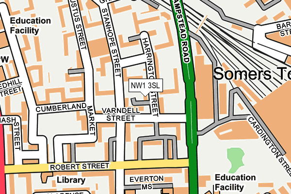 NW1 3SL map - OS OpenMap – Local (Ordnance Survey)