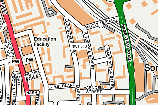NW1 3TJ map - OS OpenMap – Local (Ordnance Survey) NW1 3TJ map - OS OpenMap – Local (Ordnance Survey)