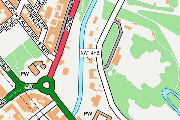 NW1 4HB map - OS OpenMap – Local (Ordnance Survey) NW1 4HB map - OS OpenMap – Local (Ordnance Survey)