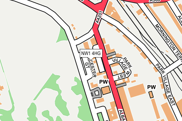 NW1 4HG map - OS OpenMap – Local (Ordnance Survey) NW1 4HG map - OS OpenMap – Local (Ordnance Survey)