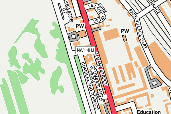 NW1 4HJ map - OS OpenMap – Local (Ordnance Survey) NW1 4HJ map - OS OpenMap – Local (Ordnance Survey)