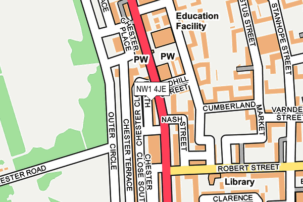 NW1 4JE map - OS OpenMap – Local (Ordnance Survey) NW1 4JE map - OS OpenMap – Local (Ordnance Survey)